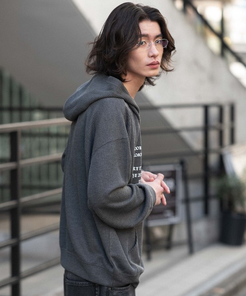 WEGO(ウィゴー)の「WEGO/メッシュZIPパーカー(パーカー・メンズ・ブラック系その他/グレー・LARGE/MEDIUM)」の12枚目の写真