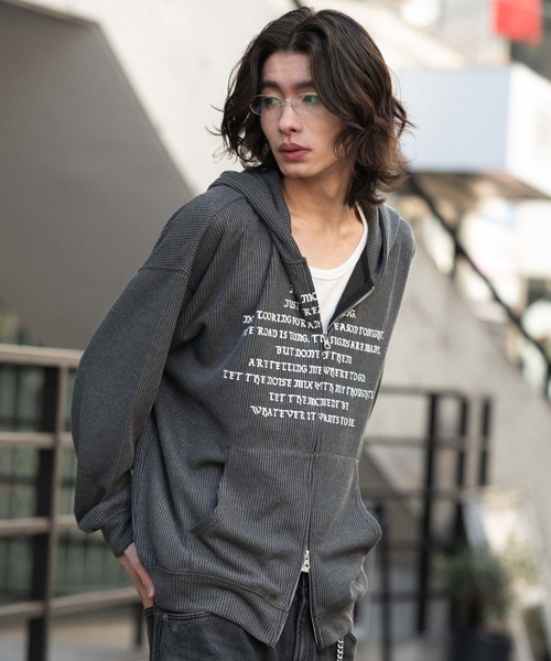 WEGO(ウィゴー)の「WEGO/メッシュZIPパーカー(パーカー・メンズ・ブラック系その他/グレー・LARGE/MEDIUM)」の13枚目の写真