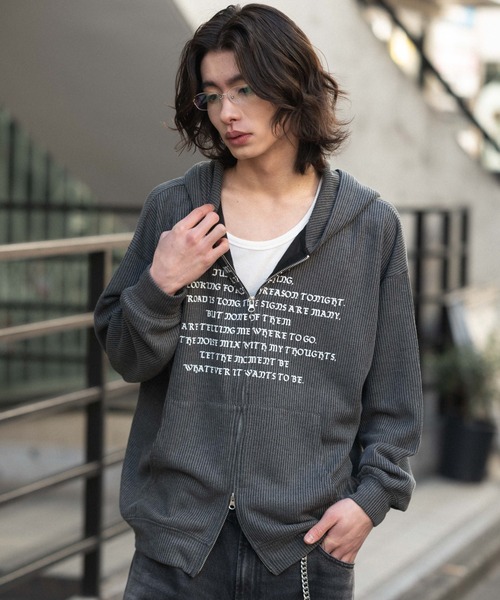 WEGO(ウィゴー)の「WEGO/メッシュZIPパーカー(パーカー・メンズ・ブラック系その他/グレー・LARGE/MEDIUM)」の15枚目の写真