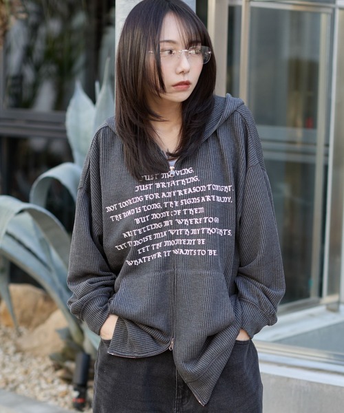 WEGO(ウィゴー)の「WEGO/メッシュZIPパーカー(パーカー・メンズ・ブラック系その他/グレー・LARGE/MEDIUM)」の18枚目の写真