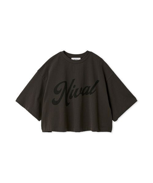 Mila Owen（ミラオーウェン）の「ショート丈ワイドグラフィックＴシャツ（Tシャツ/カットソー・レディース・ピンク/ホワイト/チャコールグレー・F）」の13枚目の写真
