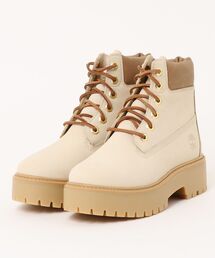 Timberland ティンバーランド STONE STREET 6 IN LACE WATERPROOF BOOT【防水】レディースブーツ(6インチウォータープルーフブーツ) A2H3CEN7 ライトベージュ