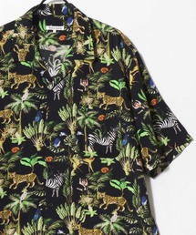 Toucan Surfing（トゥーカンサーフィン）の「Toucan Surfing/トゥーカンサーフィン オーバーサイズ レーヨン オープンカラー 総柄シャツ/アロハシャツ/レディース メンズ（シャツ/ブラウス）」