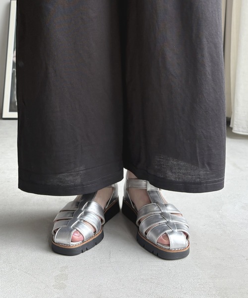 LUGG NAGG(ラグナグ)の「【maschietta】【スポっと】グルカサンダル【3E】【リラックス】(サンダル・レディース・シルバー/ブラック/ホワイト・L/S/LL/M)」の6枚目の写真