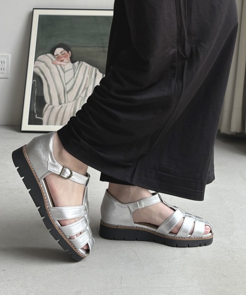 LUGG NAGG(ラグナグ)の「【maschietta】【スポっと】グルカサンダル【3E】【リラックス】(サンダル・レディース・シルバー/ブラック/ホワイト・L/S/LL/M)」の7枚目の写真