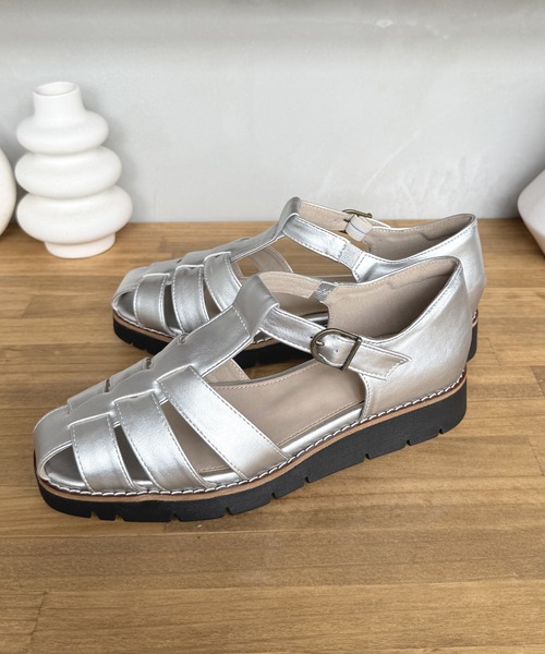 LUGG NAGG(ラグナグ)の「【maschietta】【スポっと】グルカサンダル【3E】【リラックス】(サンダル・レディース・シルバー/ブラック/ホワイト・L/S/LL/M)」の10枚目の写真