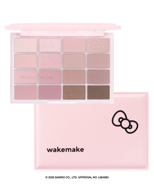 wakemake(ウェイクメイク)の「ハローキティ ソフトブラーリングアイパレット(アイシャドウ・レディース・29 ソイピンクブラーリング/29 ソイピンクブラーリング(先着ギフトなし)・FREE)」の2枚目の写真
