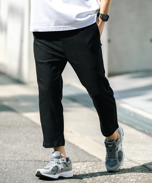 Rocky Monroe(ロッキーモンロー)の「多機能 接触冷感ストレッチUVカットクロップドイージーパンツ(その他パンツ・メンズ・ベージュ/チャコール/ブラウン/ブラック/ブルーグレー/ブルーグリーン/オフホワイト/グレー/ネイビー/カーキ・L/XL/M)」の3枚目の写真