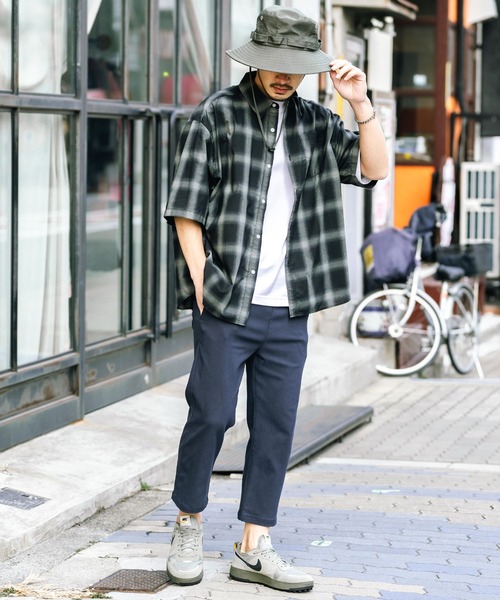 Rocky Monroe(ロッキーモンロー)の「多機能 接触冷感ストレッチUVカットクロップドイージーパンツ(その他パンツ・メンズ・ベージュ/チャコール/ブラウン/ブラック/ブルーグレー/ブルーグリーン/オフホワイト/グレー/ネイビー/カーキ・L/XL/M)」の18枚目の写真