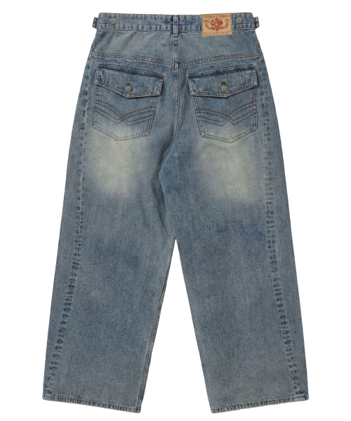IDWS(アイドンワナセル)の「Bomin Curved Denim Pants Indigo(デニムパンツ・レディース・その他・1/2/0)」の18枚目の写真