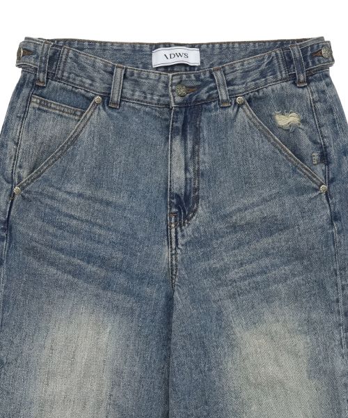 IDWS(アイドンワナセル)の「Bomin Curved Denim Pants Indigo(デニムパンツ・レディース・その他・1/2/0)」の19枚目の写真