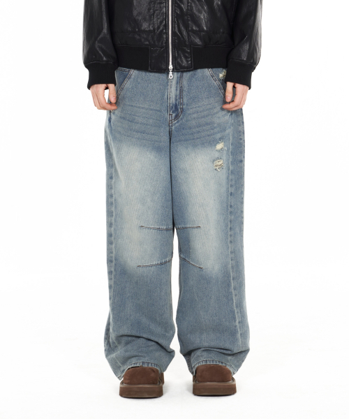 IDWS(アイドンワナセル)の「Bomin Curved Denim Pants Indigo(デニムパンツ・レディース・その他・1/2/0)」の22枚目の写真