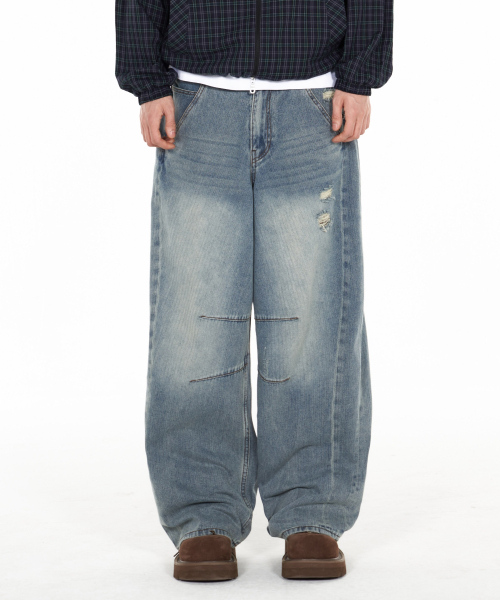 IDWS(アイドンワナセル)の「Bomin Curved Denim Pants Indigo(デニムパンツ・レディース・その他・1/2/0)」の12枚目の写真