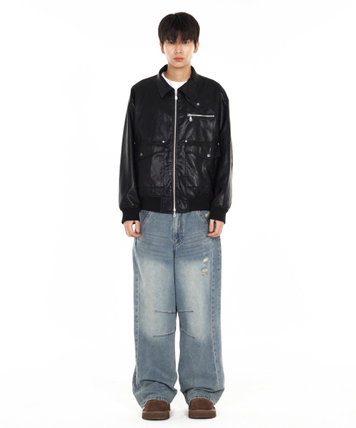 IDWS(アイドンワナセル)の「Bomin Curved Denim Pants Indigo(デニムパンツ・レディース・その他・1/2/0)」の13枚目の写真