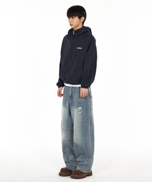 IDWS(アイドンワナセル)の「Bomin Curved Denim Pants Indigo(デニムパンツ・レディース・その他・1/2/0)」の15枚目の写真