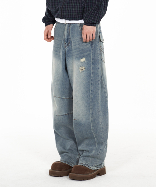 IDWS(アイドンワナセル)の「Bomin Curved Denim Pants Indigo(デニムパンツ・レディース・その他・1/2/0)」の16枚目の写真