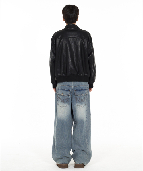 IDWS(アイドンワナセル)の「Bomin Curved Denim Pants Indigo(デニムパンツ・レディース・その他・1/2/0)」の9枚目の写真