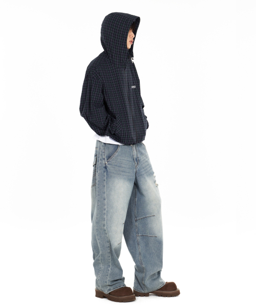 IDWS(アイドンワナセル)の「Bomin Curved Denim Pants Indigo(デニムパンツ・レディース・その他・1/2/0)」の11枚目の写真