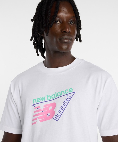 NEW BALANCE(ニューバランス)の「トライロゴTシャツ(Tシャツ/カットソー・メンズ・ホワイト/ライトパープル・SMALL/MEDIUM/LARGE/X-LARGE/XX-LARGE)」の5枚目の写真
