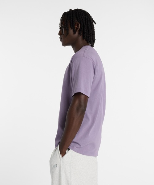 NEW BALANCE(ニューバランス)の「トライロゴTシャツ(Tシャツ/カットソー・メンズ・ホワイト/ライトパープル・SMALL/MEDIUM/LARGE/X-LARGE/XX-LARGE)」の8枚目の写真