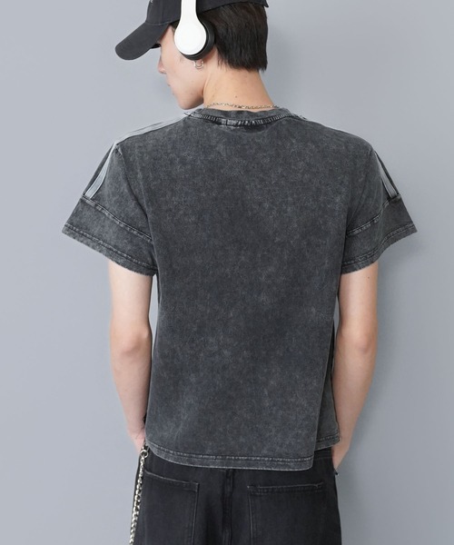 SPINNS（スピンズ）の「短丈ピグメント加工半袖Tシャツ/ゲームシャツロゴ（Tシャツ/カットソー・メンズ・ブラック系その他/グレー系その他/ブラウン系その他・ONESIZE）」の22枚目の写真