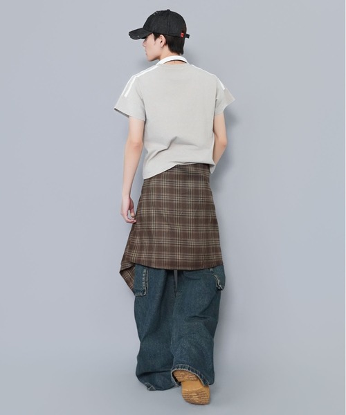 SPINNS（スピンズ）の「短丈ピグメント加工半袖Tシャツ/ゲームシャツロゴ（Tシャツ/カットソー・メンズ・ブラック系その他/グレー系その他/ブラウン系その他・ONESIZE）」の19枚目の写真