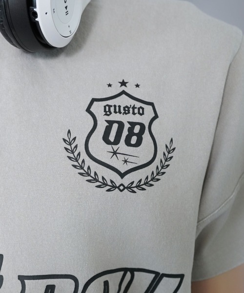 SPINNS（スピンズ）の「短丈ピグメント加工半袖Tシャツ/ゲームシャツロゴ（Tシャツ/カットソー・メンズ・ブラック系その他/グレー系その他/ブラウン系その他・ONESIZE）」の10枚目の写真