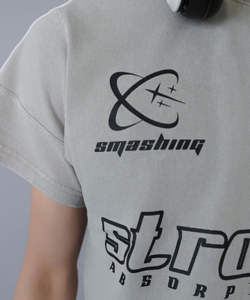 SPINNS（スピンズ）の「短丈ピグメント加工半袖Tシャツ/ゲームシャツロゴ（Tシャツ/カットソー・メンズ・ブラック系その他/グレー系その他/ブラウン系その他・ONESIZE）」の11枚目の写真