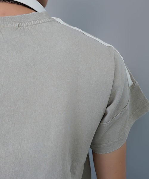 SPINNS（スピンズ）の「短丈ピグメント加工半袖Tシャツ/ゲームシャツロゴ（Tシャツ/カットソー・メンズ・ブラック系その他/グレー系その他/ブラウン系その他・ONESIZE）」の13枚目の写真