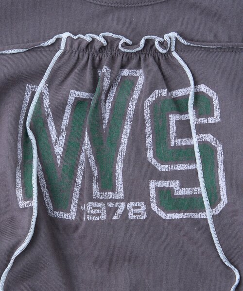 CIAOPANIC TYPY（チャオパニックティピー）の「【KIDS】メロウ切替ロゴ半袖ロンパース（ロンパース・キッズ・イエロー/チャコールグレー・80）」の13枚目の写真