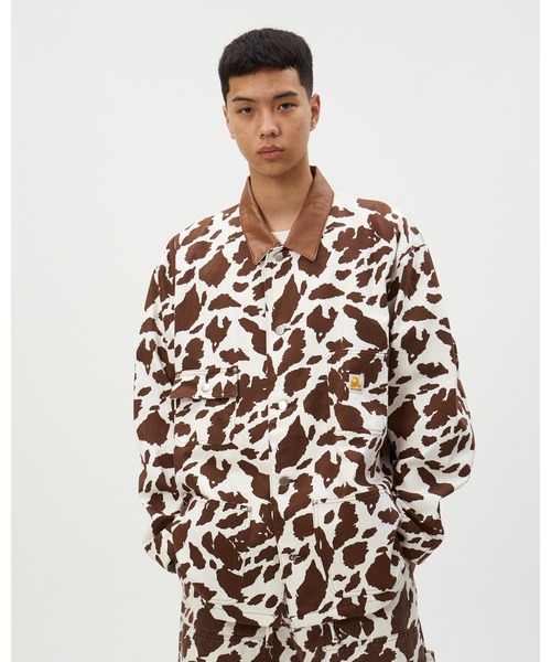 DISCOVERED（ディスカバード）の「COW PRINT COVERALL（カバーオール・メンズ・ブラウン/ブラック・SMALL/LARGE）」の7枚目の写真