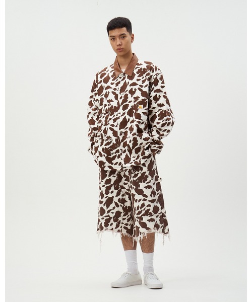 DISCOVERED（ディスカバード）の「COW PRINT COVERALL（カバーオール・メンズ・ブラウン/ブラック・SMALL/LARGE）」の10枚目の写真