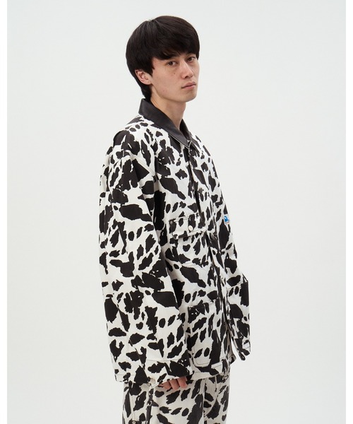 DISCOVERED（ディスカバード）の「COW PRINT COVERALL（カバーオール・メンズ・ブラウン/ブラック・SMALL/LARGE）」の14枚目の写真