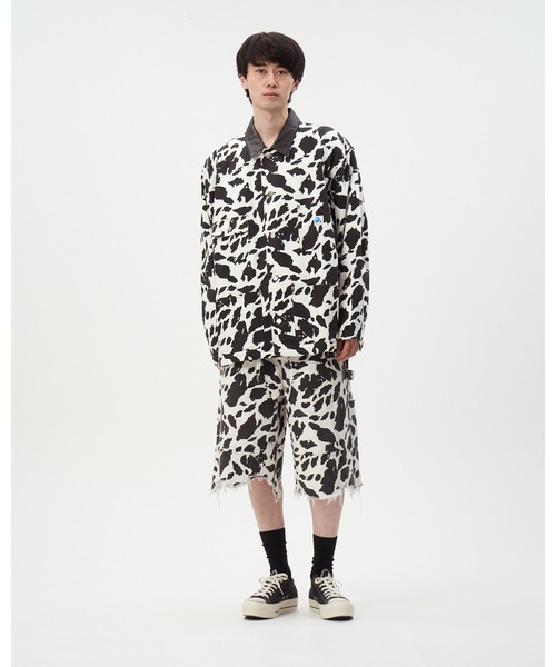 DISCOVERED（ディスカバード）の「COW PRINT COVERALL（カバーオール・メンズ・ブラウン/ブラック・SMALL/LARGE）」の15枚目の写真