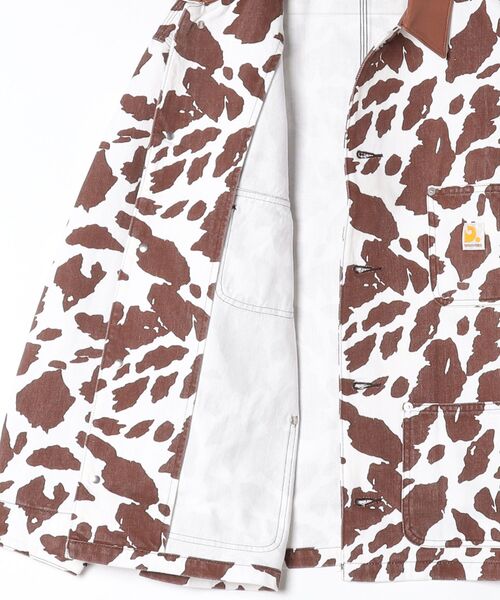 DISCOVERED（ディスカバード）の「COW PRINT COVERALL（カバーオール・メンズ・ブラウン/ブラック・SMALL/LARGE）」の3枚目の写真