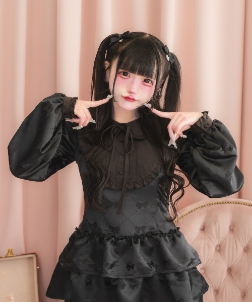値下げ‼️JJ社交ダンス黒い長袖フリルワンピースサイズSM セール】nyanMe｜ニャンミーのワンピース（フリル）通販 - ZOZOTOWN