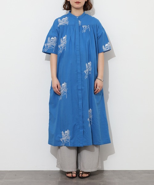 KILKI（キルキー）の「kilki　タワーエンブロイダリーワンピース 半端袖（ワンピース・レディース・ブルー/グリーン・ONESIZE）」の17枚目の写真