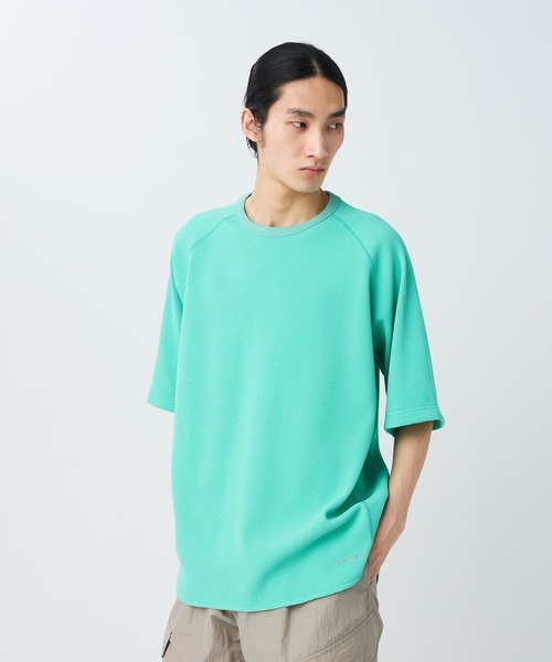 Snow Peak（スノーピーク）の「Snow Peak / Dry Waffle T-Shirt ドライワッフルTシャツ（Tシャツ/カットソー・メンズ・オフホワイト/ライトグリーン/ダークネイビー・S/M/L/XL）」の2枚目の写真