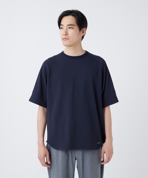 Snow Peak（スノーピーク）の「Snow Peak / Dry Waffle T-Shirt ドライワッフルTシャツ（Tシャツ/カットソー・メンズ・オフホワイト/ライトグリーン/ダークネイビー・S/M/L/XL）」の3枚目の写真