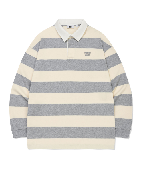 Wacky WiLLy(ワッキーウィリー)の「ラグビー ロングスリーブ グレー(Tシャツ/カットソー・レディース・その他・SMALL/MEDIUM/LARGE/X-LARGE)」の2枚目の写真