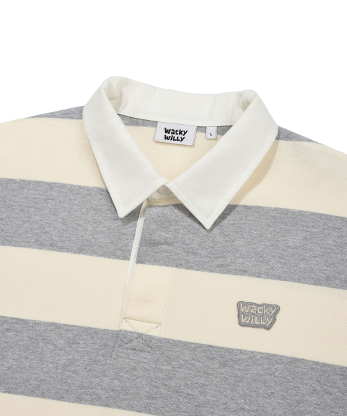 Wacky WiLLy(ワッキーウィリー)の「ラグビー ロングスリーブ グレー(Tシャツ/カットソー・レディース・その他・SMALL/MEDIUM/LARGE/X-LARGE)」の4枚目の写真