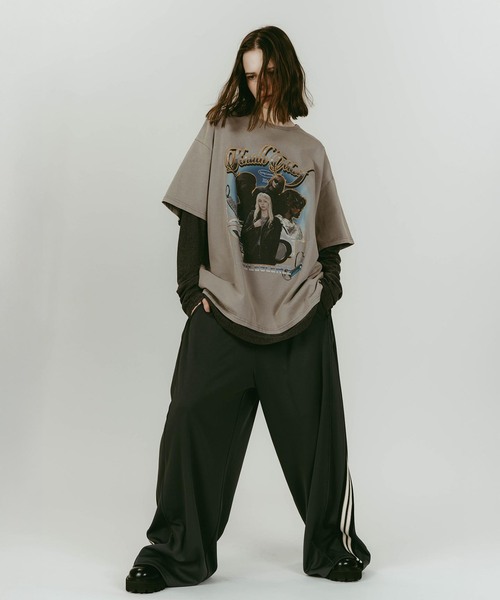 Knuth Marf（クヌースマーフ）の「Knuth Marf/クヌースマーフ AI future layered t-shirt（Tシャツ/カットソー・レディース・ブラック/グレー・FREE）」の15枚目の写真