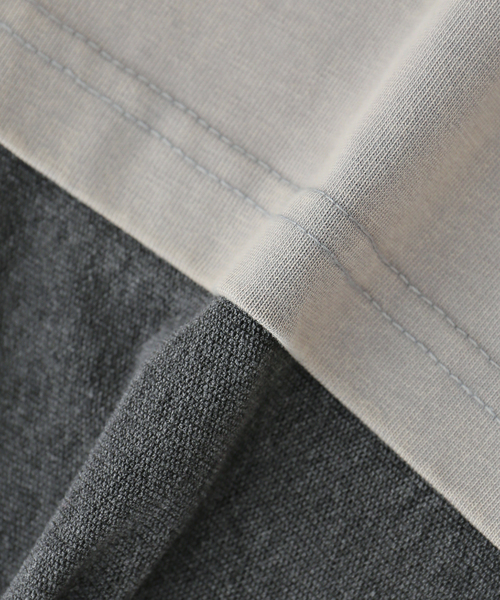 Knuth Marf（クヌースマーフ）の「Knuth Marf/クヌースマーフ AI future layered t-shirt（Tシャツ/カットソー・レディース・ブラック/グレー・FREE）」の3枚目の写真