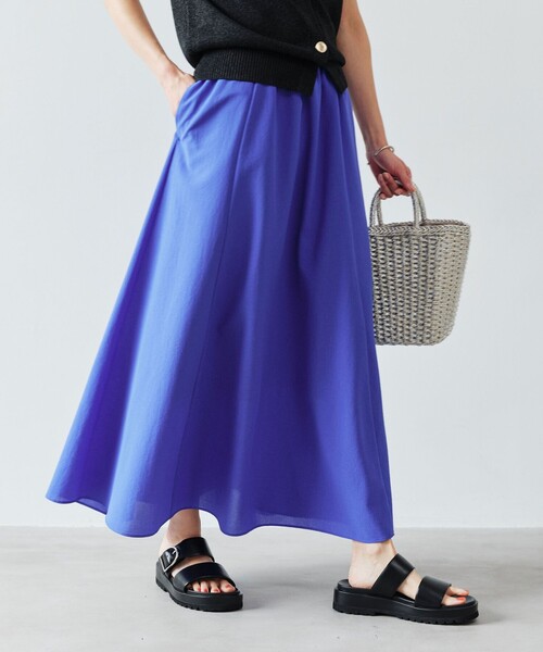 結論シリーズ】ドライクロス フレアスカート［size SHORT/TALLあり