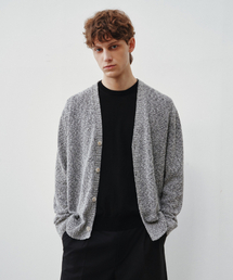 J'RIUM（ジェイリウム）の「スリーブクルーブイネックカーディガンブラック（カーディガン/ボレロ）」