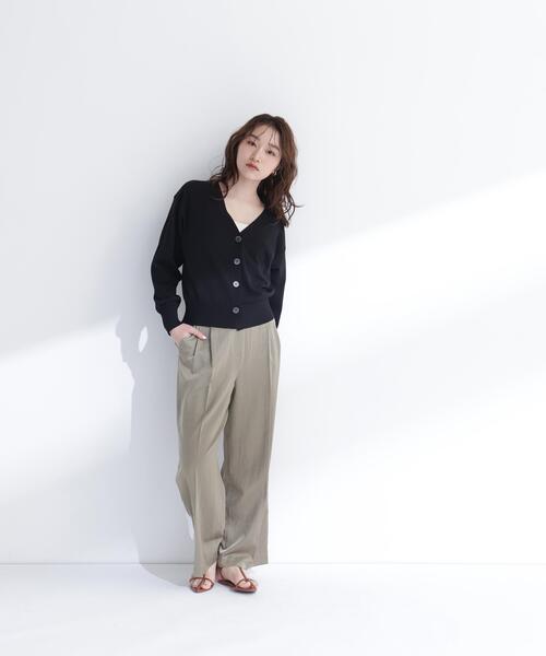 NATURAL BEAUTY BASIC（ナチュラルビューティーベーシック）の「【ちょうど、いい服】毎日頼れる！右腕カーデ（カーディガン/ボレロ・レディース・レッド/オフホワイト/ブルー/ブラック・FREE）」の13枚目の写真