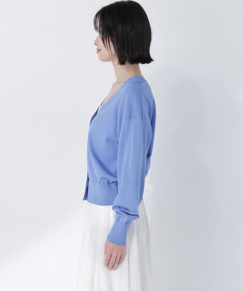 NATURAL BEAUTY BASIC(ナチュラルビューティーベーシック)の「【ちょうど、いい服】毎日頼れる!右腕カーデ(カーディガン/ボレロ・レディース・レッド/オフホワイト/ブルー/ブラック・FREE)」の8枚目の写真