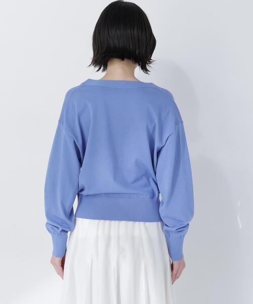 NATURAL BEAUTY BASIC(ナチュラルビューティーベーシック)の「【ちょうど、いい服】毎日頼れる!右腕カーデ(カーディガン/ボレロ・レディース・レッド/オフホワイト/ブルー/ブラック・FREE)」の9枚目の写真