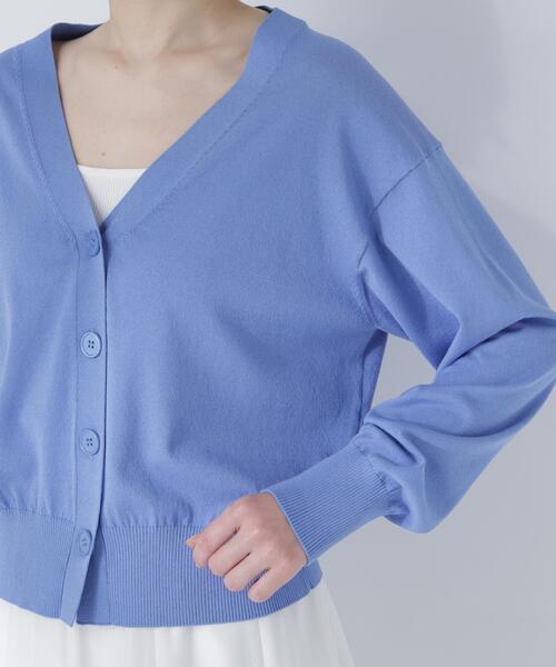 NATURAL BEAUTY BASIC(ナチュラルビューティーベーシック)の「【ちょうど、いい服】毎日頼れる!右腕カーデ(カーディガン/ボレロ・レディース・レッド/オフホワイト/ブルー/ブラック・FREE)」の11枚目の写真