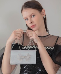 結婚式 フォーマル」に該当するバッグ（シルバー/銀色系）ファッション